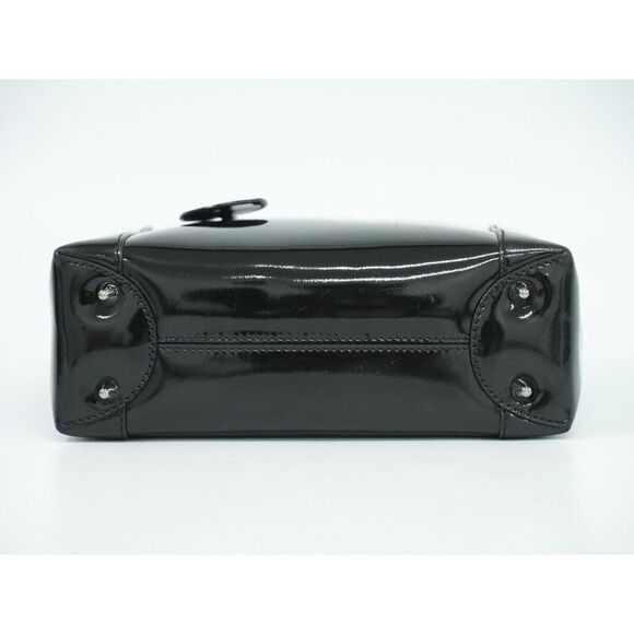 Dior Maris Pearl Black Patent Leather Handbag (Pre-Owned) - Picture 3 of 16